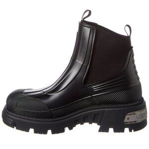 Christian Dior Women's Genesis Ankle Combat Boots Rubber Black